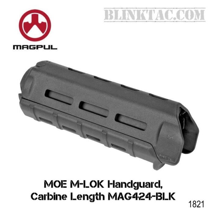 Magpul Industries, MOE M-LOK Handguard, Fits AR-15, Carbine Length, Polymer Construction