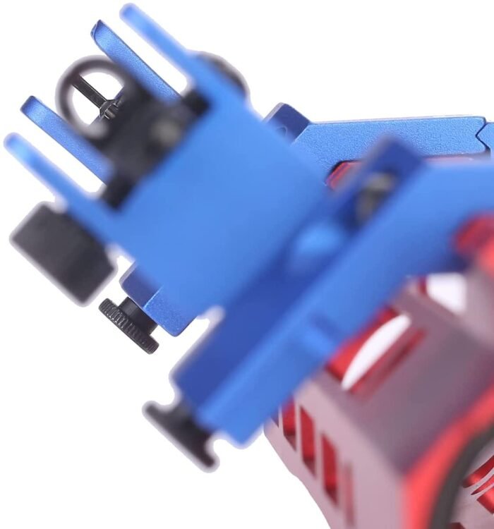 Tactical Flip Up 45 Degree Offset Front and Rear Iron Backup Sight Blue - Image 3