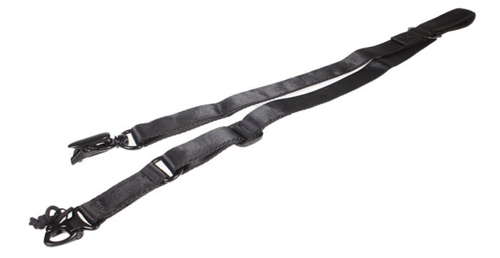 JE Machine Quick Adjust Convertible 1 or 2 Point Sling with Metal Hooks - Black/TAN - Image 5