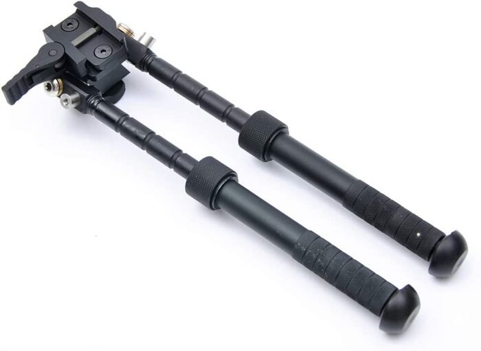 Bipod 6’- 9’Tactical Rifle Adjustable Bipod, CNC Quick Detach Lever for Picatinny Rail Mount(360 Degree Swivel) - Image 5
