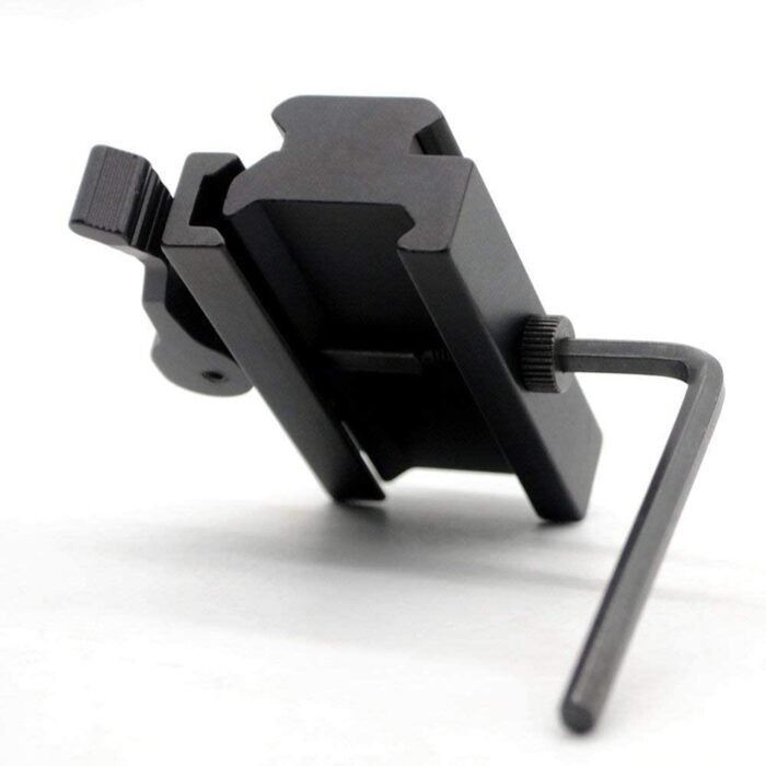 Picatinny Riser Mount, 5 Slots 1/2 Inch Low Profile Rail Adaptor with QD Quick Release Rail Base - Image 6