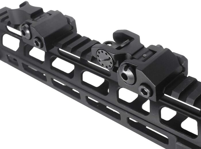 AR-15/AR-10 MIL-SPEC PLATFORM HK REAR AND FRONT FLIP-UP IRON SIGHT FIT 21MM RAILS - Image 5