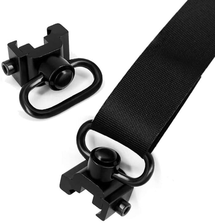 AR15/AR10  QD Sling Swivel Mount, Rifle Swivel Quick Release Button QD Sling Attachment for 20mm Picatinny Weaver Rail - Image 3