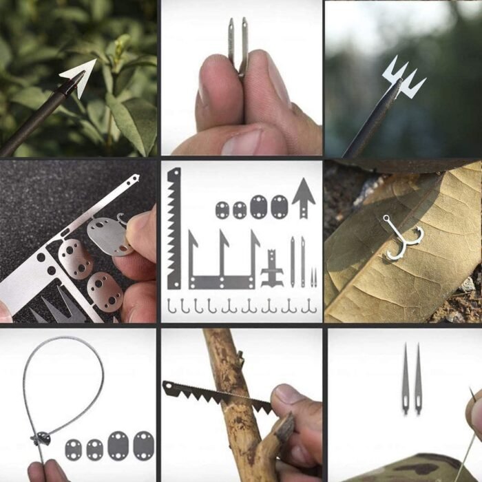 Blink Survival Multitool Card 22 in 1,Steel Credit Card Pocket Sized (4pcs) - Image 8