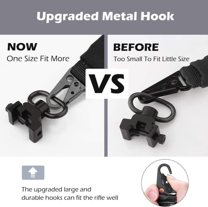 AR15/AR10  QD Sling Swivel Mount, Rifle Swivel Quick Release Button QD Sling Attachment for 20mm Picatinny Weaver Rail - Image 5