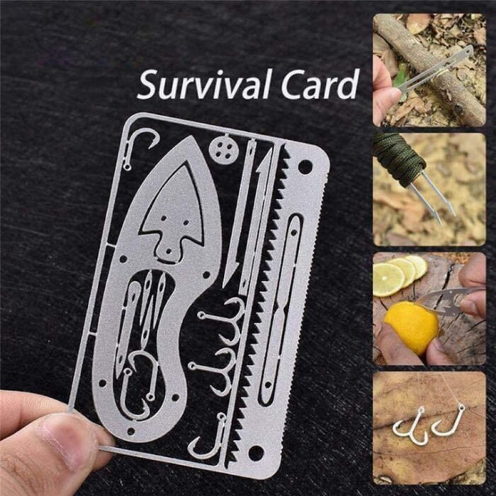 Blink Survival Multitool Card 22 in 1,Steel Credit Card Pocket Sized (4pcs) - Image 7