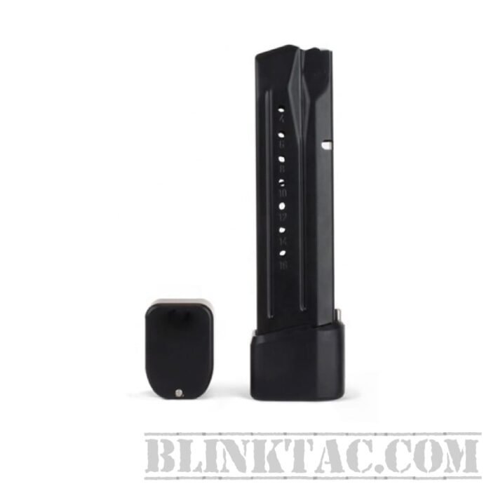 Magorui Tactical Aluminum Magazine ExtensionBase Pad for Smith & Wesson M&P +5/6 9/40 BLK