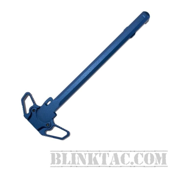 AR-15 AMBIDEXTROUS CHARGING HANDLE - BLANK - ANODIZED BLUE