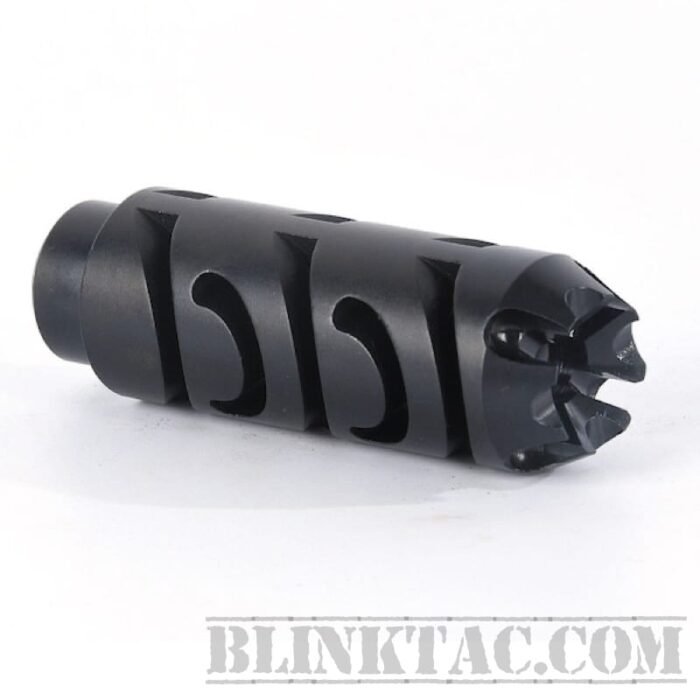 556 Muzzle Brake 1/2x28 Thread 223 Cal Heat Treated Steel QPQ Black Crush Washer MB 82