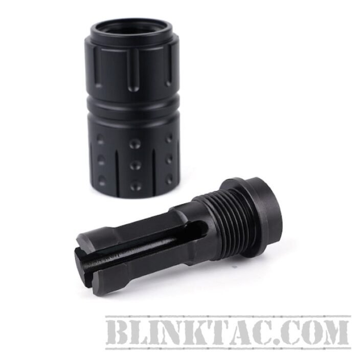.223/5.56 Muzzle Brake 1/2x28RH Device Tactical Compensator .223 Thread W/ Sleeve Nut TTN-B1/56