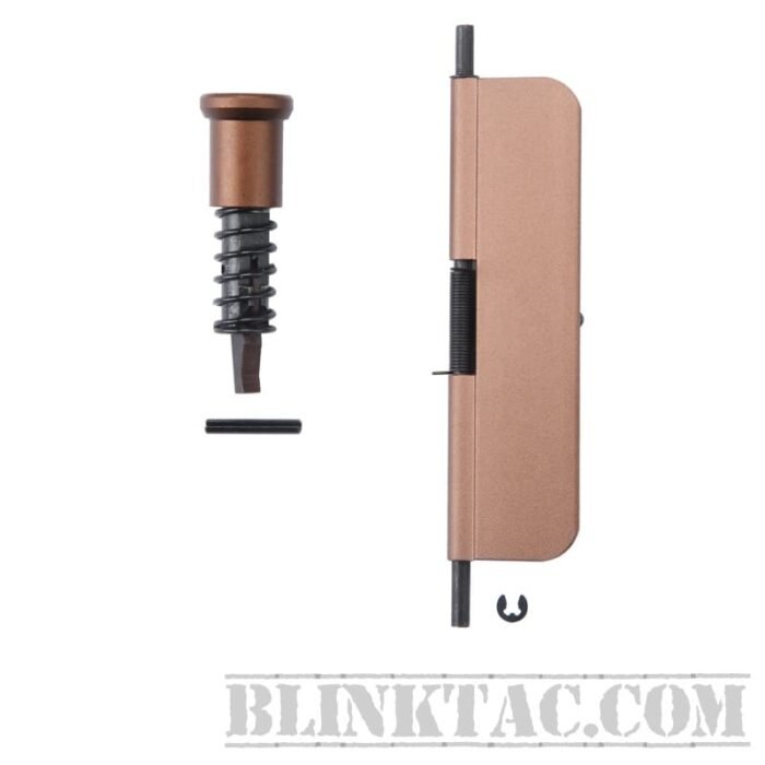 AR15 Billet Aluminum Ultimate Dust Cover With Forward Assist 223 - BROWN