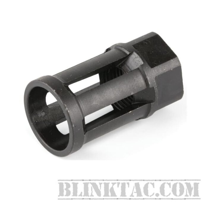 Lone Wolf Distributors, Flash Hider, Black Oxide Finish, Fits 1/2x28 9mm Barrels