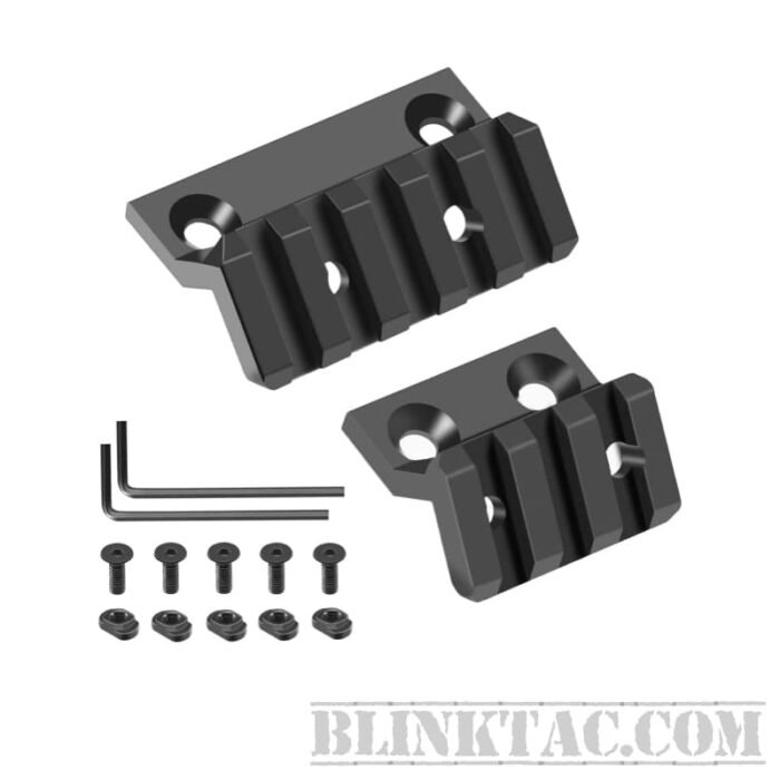 M-LOK 45 Degree Offset Accessories Weaver Mount 5 Slots & 3 SLOTS