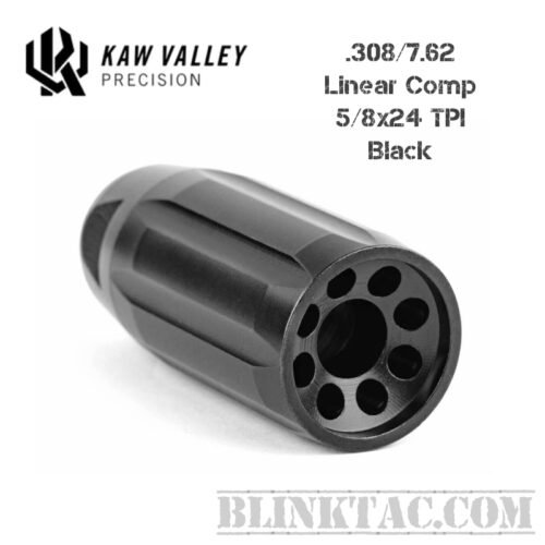 Kaw Valley Precision Barrel Extender – 5/8×24 Thread, 1.25" Length – .308/9mm