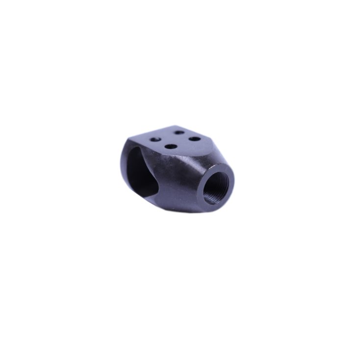 9mm Mini Tanker Style Muzzle Brake Triangular Baffles 1/2x36 - Image 3