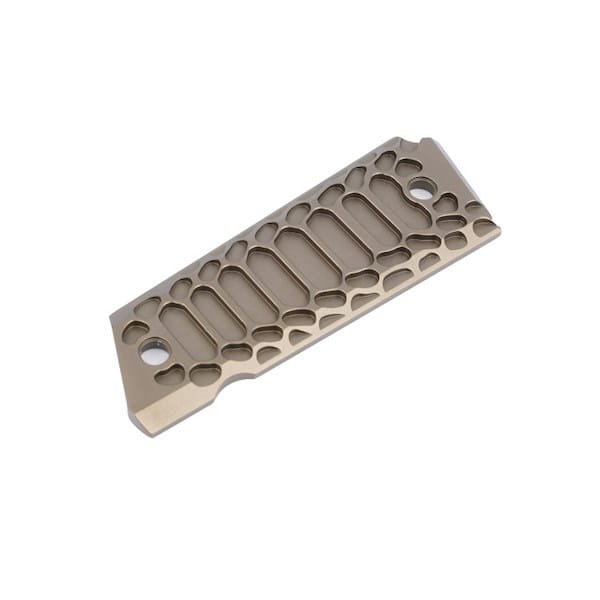 Valkyrie Dynamics 1911 Government/Commander Full Size Grips Aluminum Cobra Skeleton Brushed FS-02silver/RED/FDE - Image 11