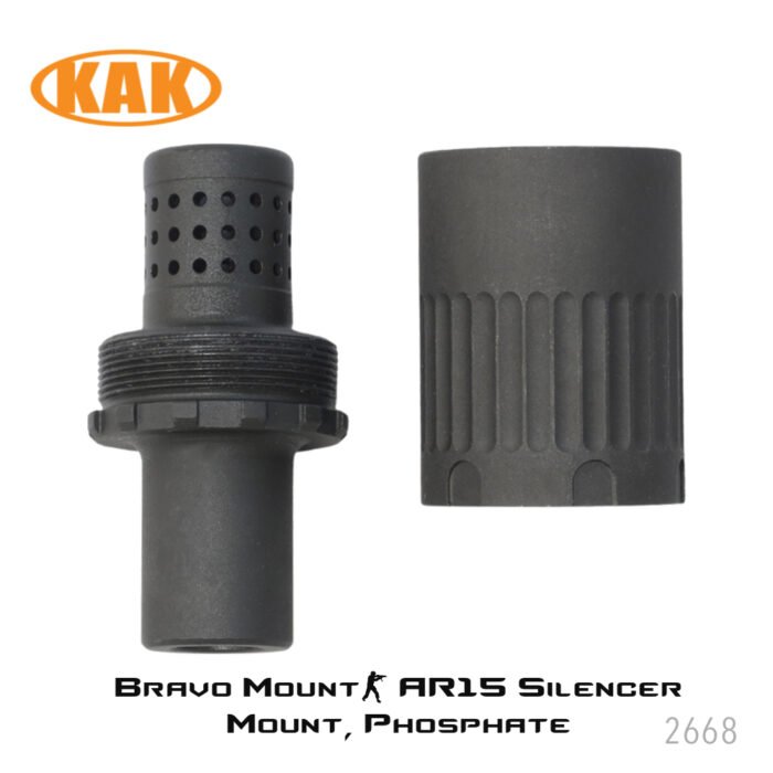KAK Bravo Mount- AR15 Silencer Mount, Phosphate