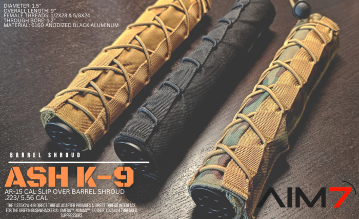 Aim7 ASH K-9 Faux Suppressor 1/2x28 & 5/8x24 - Image 12
