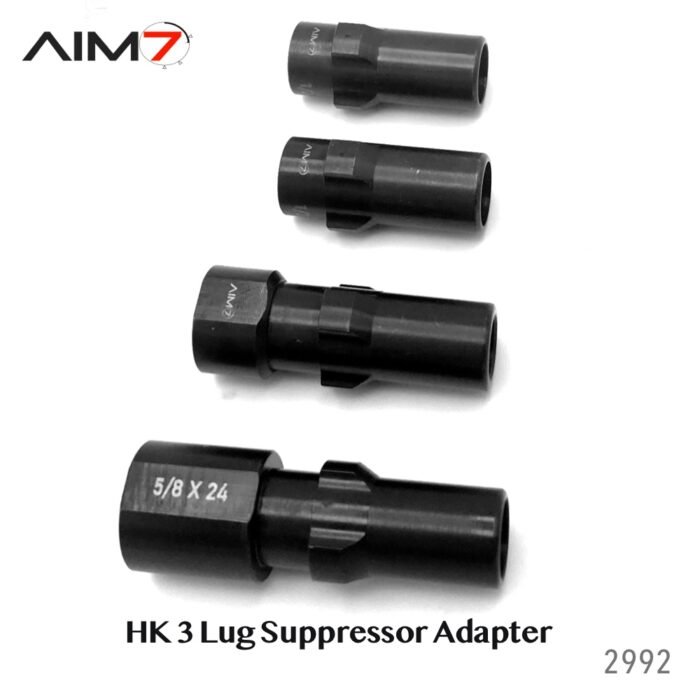 Aim7 HK 3 Lug Suppressor Adapter Steel Black - Image 5
