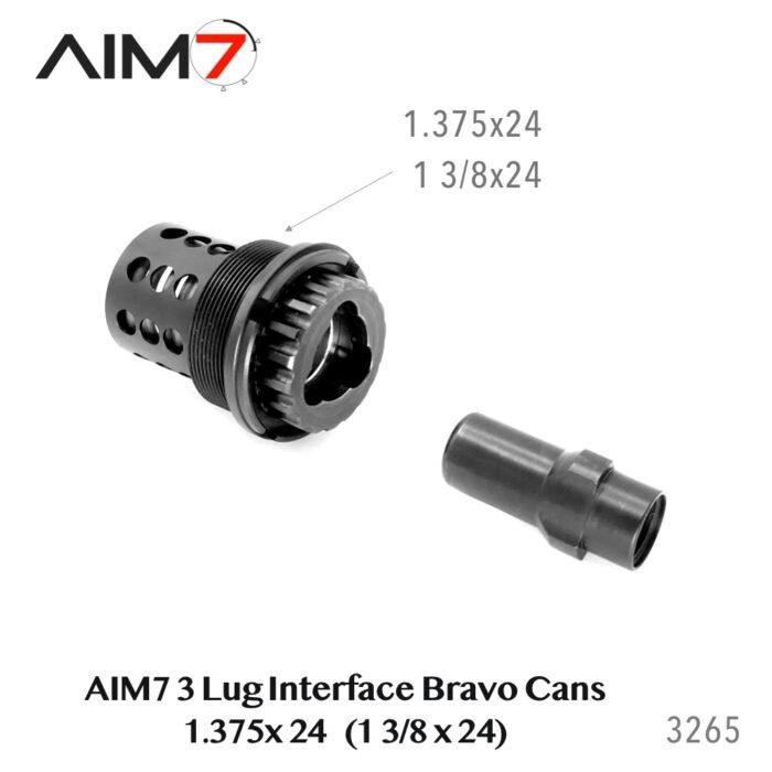 AIM7 TORIKA-B 3-LUG Interface Bravo Can 1 3/8x24 (1.375x24) 556,223,9mm, 30cal. - Image 2