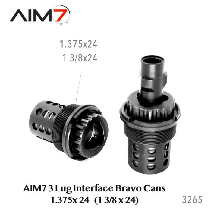 AIM7 TORIKA-B 3-LUG Interface Bravo Can 1 3/8x24 (1.375x24) 556,223,9mm, 30cal.