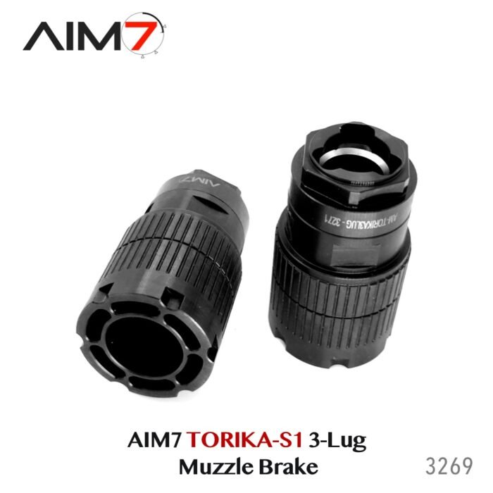Aim7 TORIKA-S1 Muzzle Brake with 3-Lug Interface