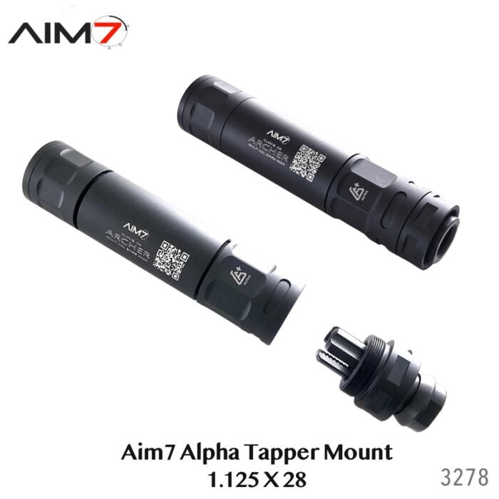 Aim7 Taper Mount Adapter 1.125"x28 For ASR Muzzle 13/16x16 - Image 4