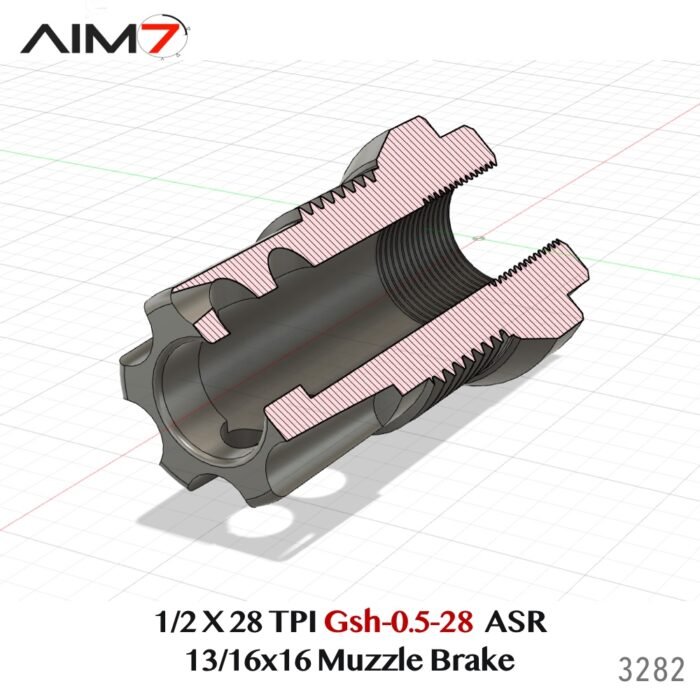 AIM7 Tempest XDT Taper ASR & Gsh-0.5 Linear Muzzle Compensator 556/223/22 - Image 12