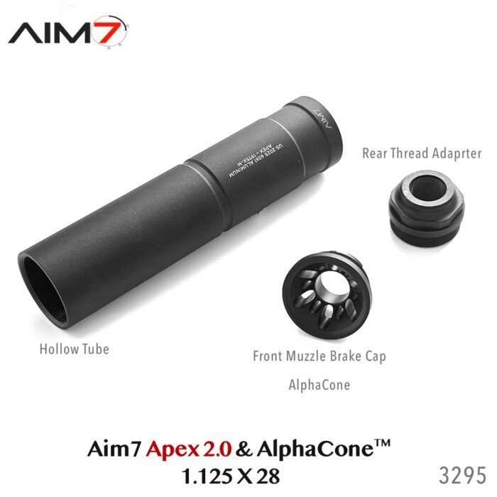 AIM7 APEX 2.0 Knurled Modular Comp With AlphaCone 556/308/9mm/45ACP/30CAL - Image 6