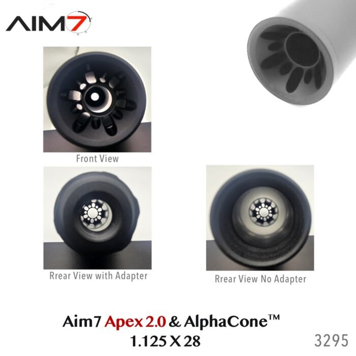 AIM7 APEX 2.0 Knurled Modular Comp With AlphaCone 556/308/9mm/45ACP/30CAL - Image 5