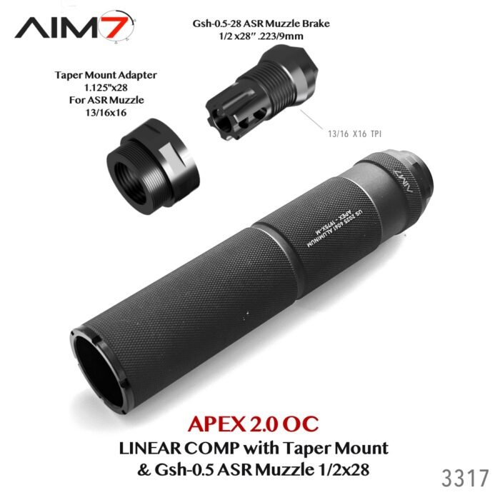 AIM7 APEX 2.0-Knurled Modular Comp ASR Gsh 0.5  OC 556/223