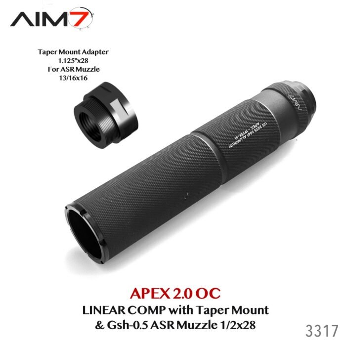AIM7 APEX 2.0 Knurled Modular Comp OC 556/308/9mm/45ACP/30CAL - Image 14