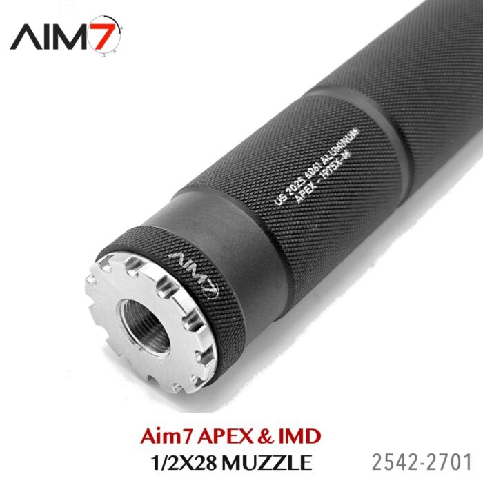 AIM7 APEX 2.0 Knurled Modular Comp IMD direct Mount 556/223/9mm 1/2x28 - Image 6