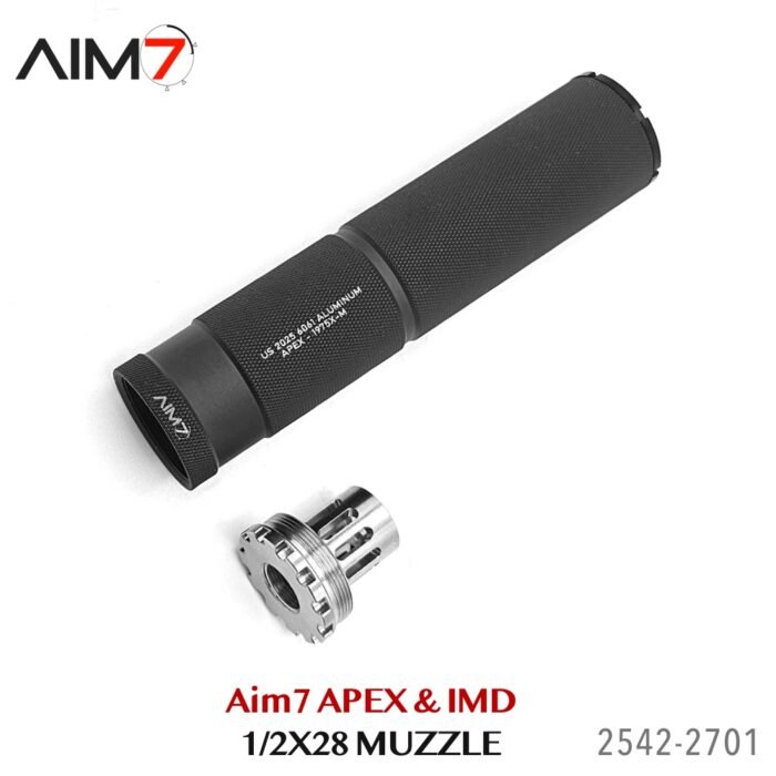 AIM7 APEX 2.0 Knurled Modular Comp IMD direct Mount 556/223/9mm 1/2x28 - Image 8