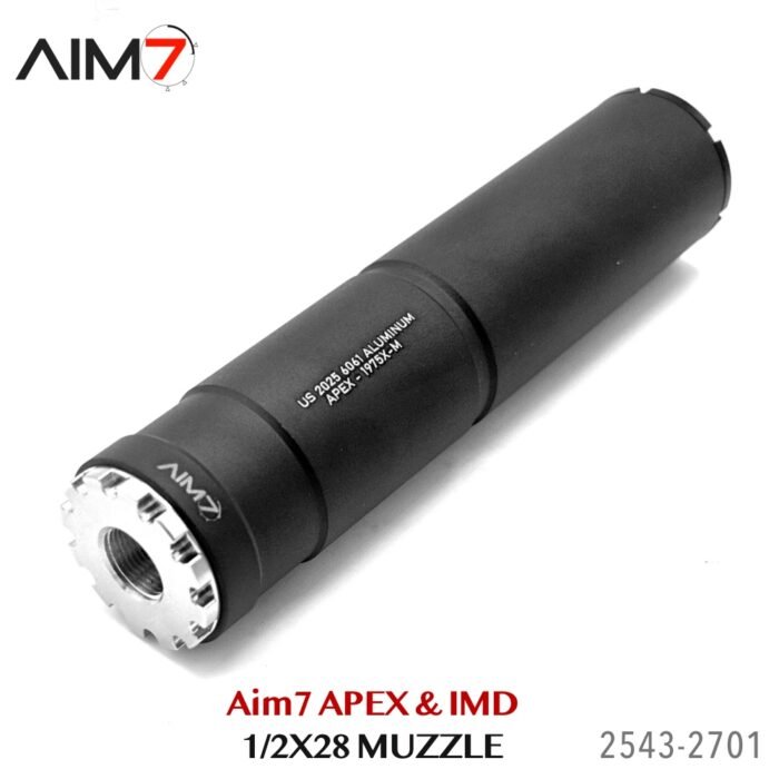 AIM7 APEX 2.0 Knurled Modular Comp IMD direct Mount 556/223/9mm 1/2x28 - Image 2