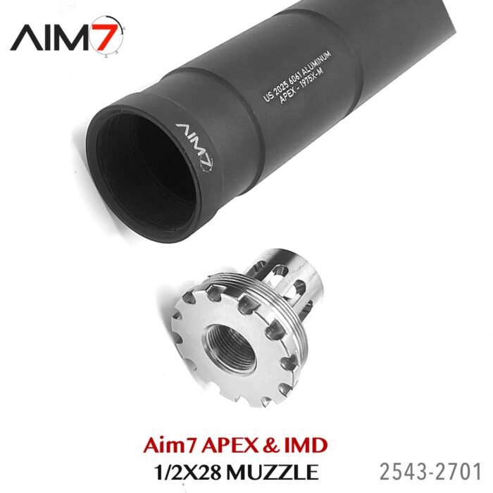 AIM7 APEX 2.0 Smooth Modular Comp IMD direct Mount 556/223/9mm 1/2x28 - Image 9