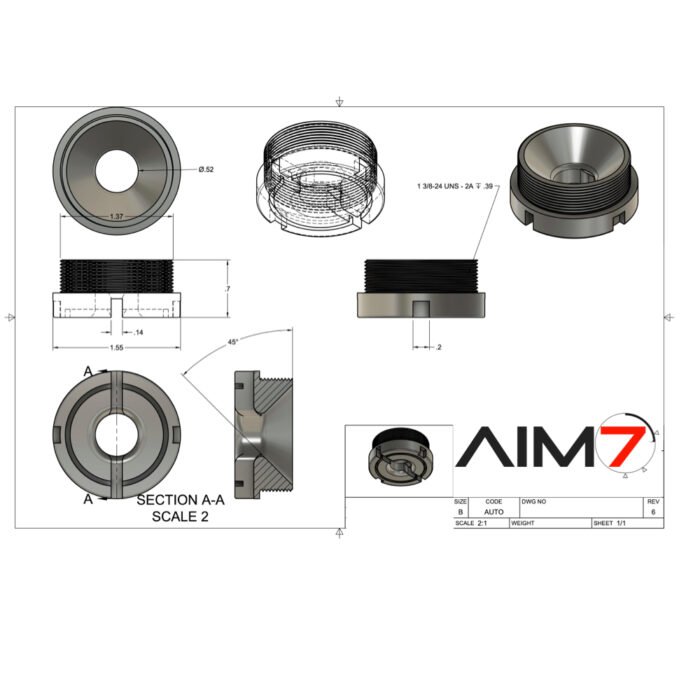 Aim7 MAGIK 5.0" LIGHT BRAVO LINEAR COMP 1.375X24 - Image 14