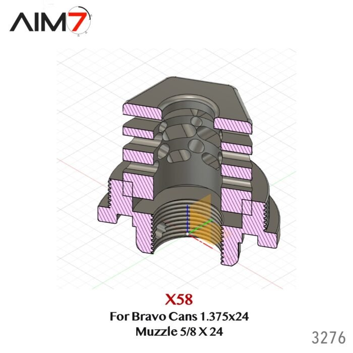 Aim7 X58-MAGIK BRAVOCONE Muzzle 5/8x24 For Bravo Tubes - Image 16