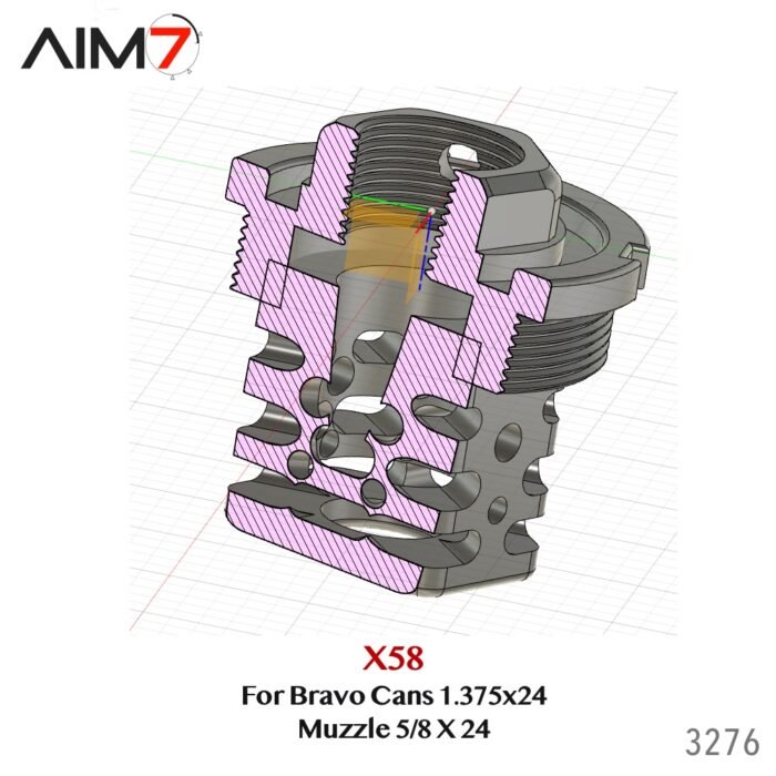Aim7 X58-MAGIK BRAVOCONE Muzzle 5/8x24 For Bravo Tubes - Image 15