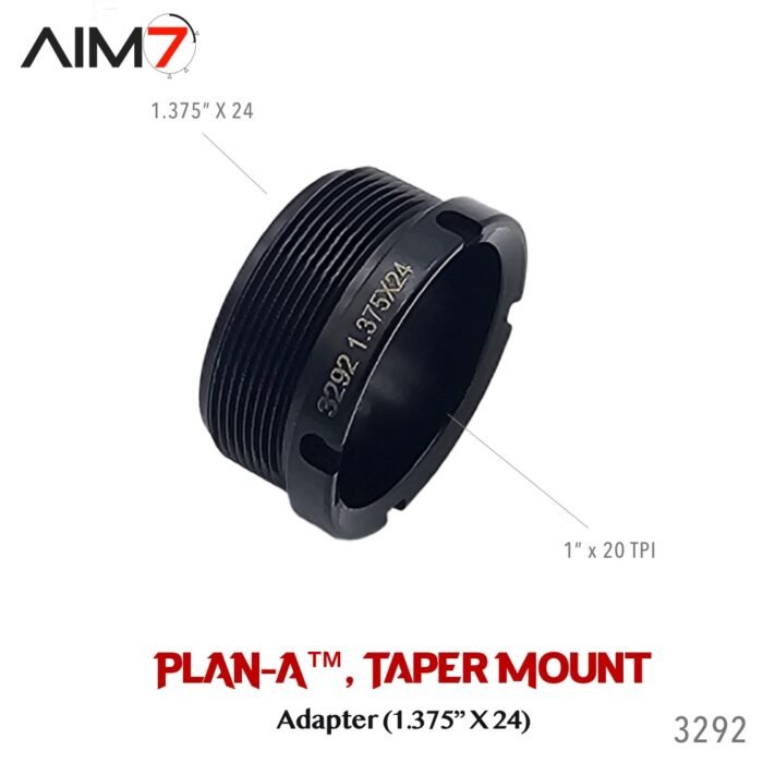 Aim7 PLAN-A Short Taper Mount Hub Adapter (1.375"x24) - Image 3