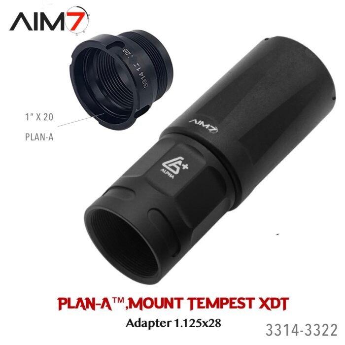 AIM7 Tempest XDT PLAN-A Mount & Linear Muzzle Compensator 1"X20