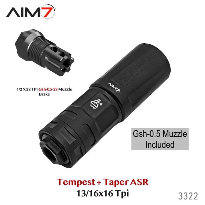 AIM7 Tempest XDT Taper ASR & Gsh-0.5 Linear Muzzle Compensator 556/223/22