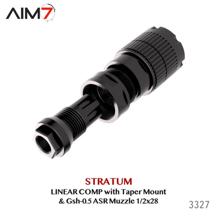 Aim7 Stratum Linear Comp with Taper ASR Mount & Gsh-0.5 Muzzle Brake 1/2x28-5/8x24 - Image 7