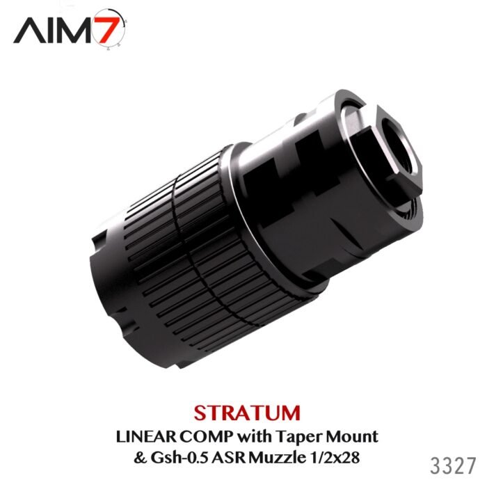 Aim7 Stratum Linear Comp with Taper ASR Mount & Gsh-0.5 Muzzle Brake 1/2x28-5/8x24 - Image 18