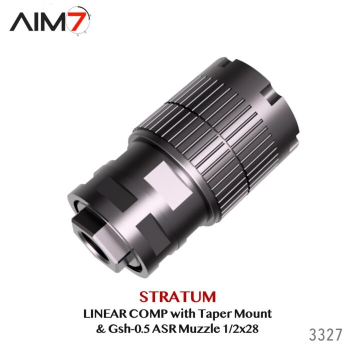 Aim7 Stratum Linear Comp with Taper ASR Mount & Gsh-0.5 Muzzle Brake 1/2x28-5/8x24 - Image 17