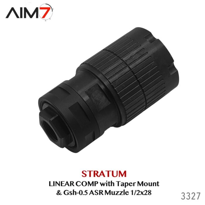 Aim7 Stratum Linear Comp with Taper ASR Mount & Gsh-0.5 Muzzle Brake 1/2x28-5/8x24 - Image 13
