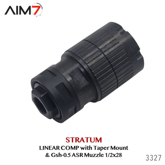 Aim7 Stratum Linear Comp with Taper ASR Mount & Gsh-0.5 Muzzle Brake 1/2x28-5/8x24 - Image 14