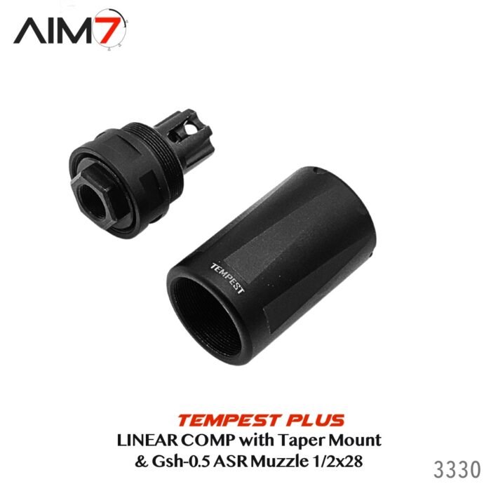 Aim7 Tempest Plus Taper ASR & Gsh-0.5 Linear Muzzle Compensator 556/223/22/30cal - Image 10