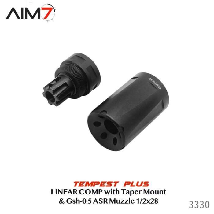 Aim7 Tempest Plus Taper ASR & Gsh-0.5 Linear Muzzle Compensator 556/223/22/30cal - Image 9