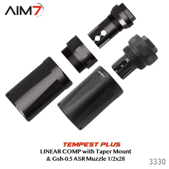 Aim7 Tempest Plus Taper ASR & Gsh-0.5 Linear Muzzle Compensator 556/223/22/30cal - Image 8